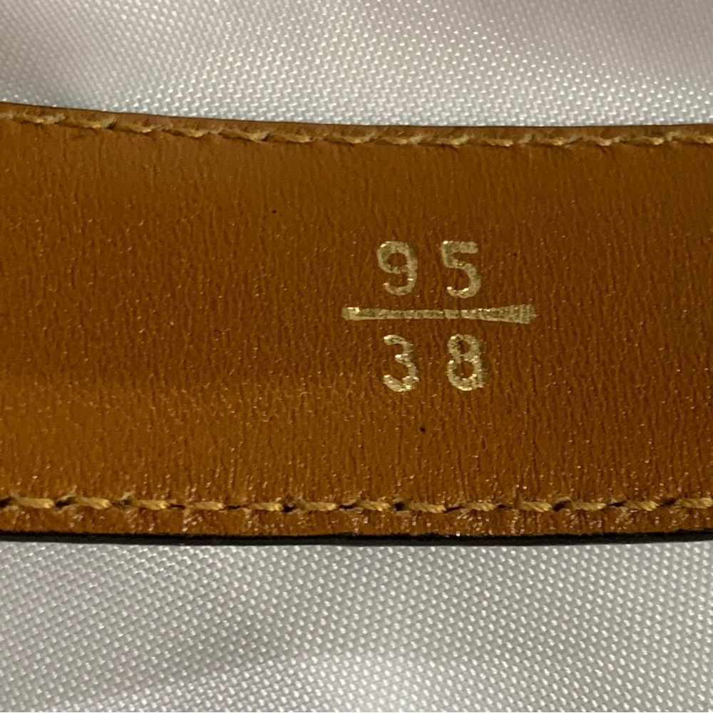 SAINT LAURENT PARIS YSL brown suede BELT 38" - Picture 5 of 11